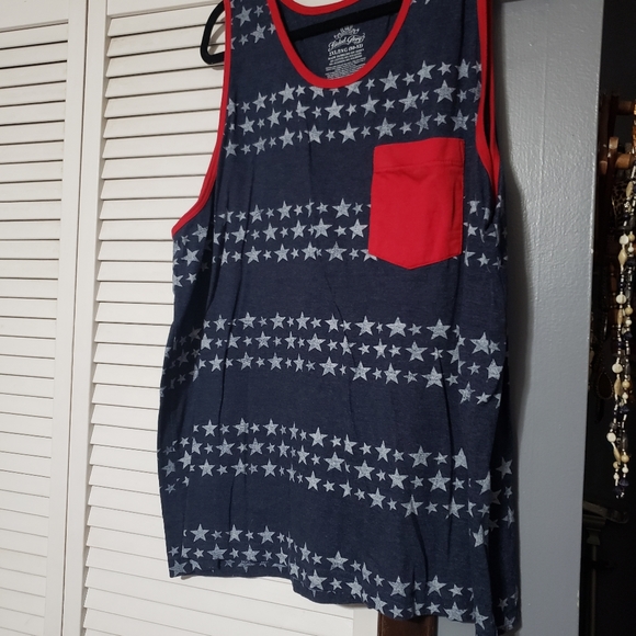 Mens Faded Glory American Flag Tank 2XL - Picture 4 of 5